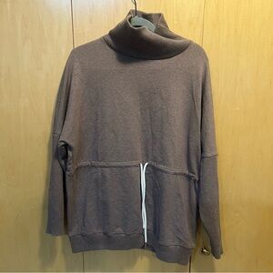 Varley Women’s Adeline Drawstring Cinch Waist purple Colored Sweatshirt Size S